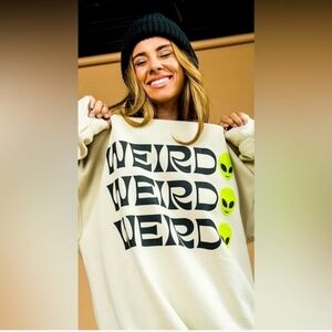 NWOT Dressed in Lala Weird Alien Pullover